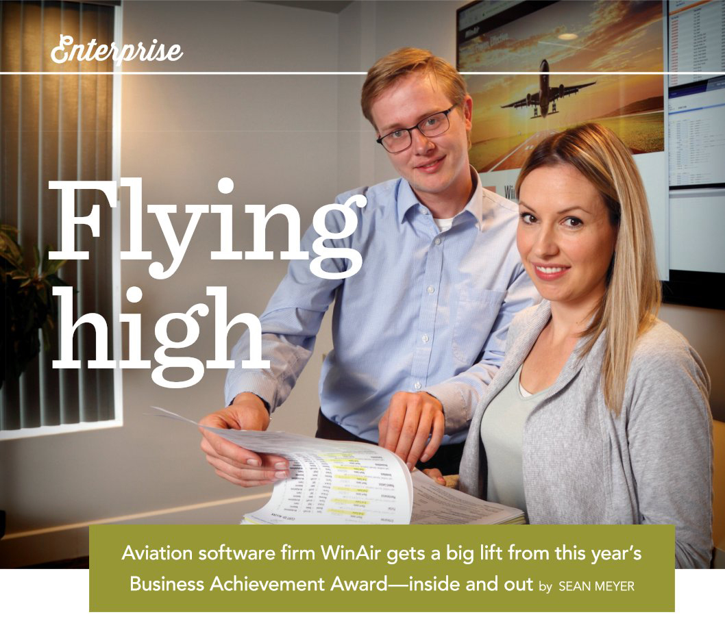 London Inc. Magazine - Enterprise Column featuring WinAir - Aviation Management Software