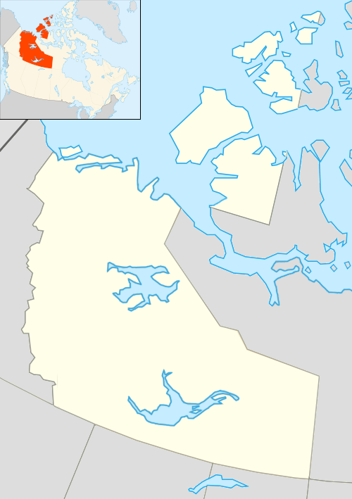 Map of Northwest Territories, Canada