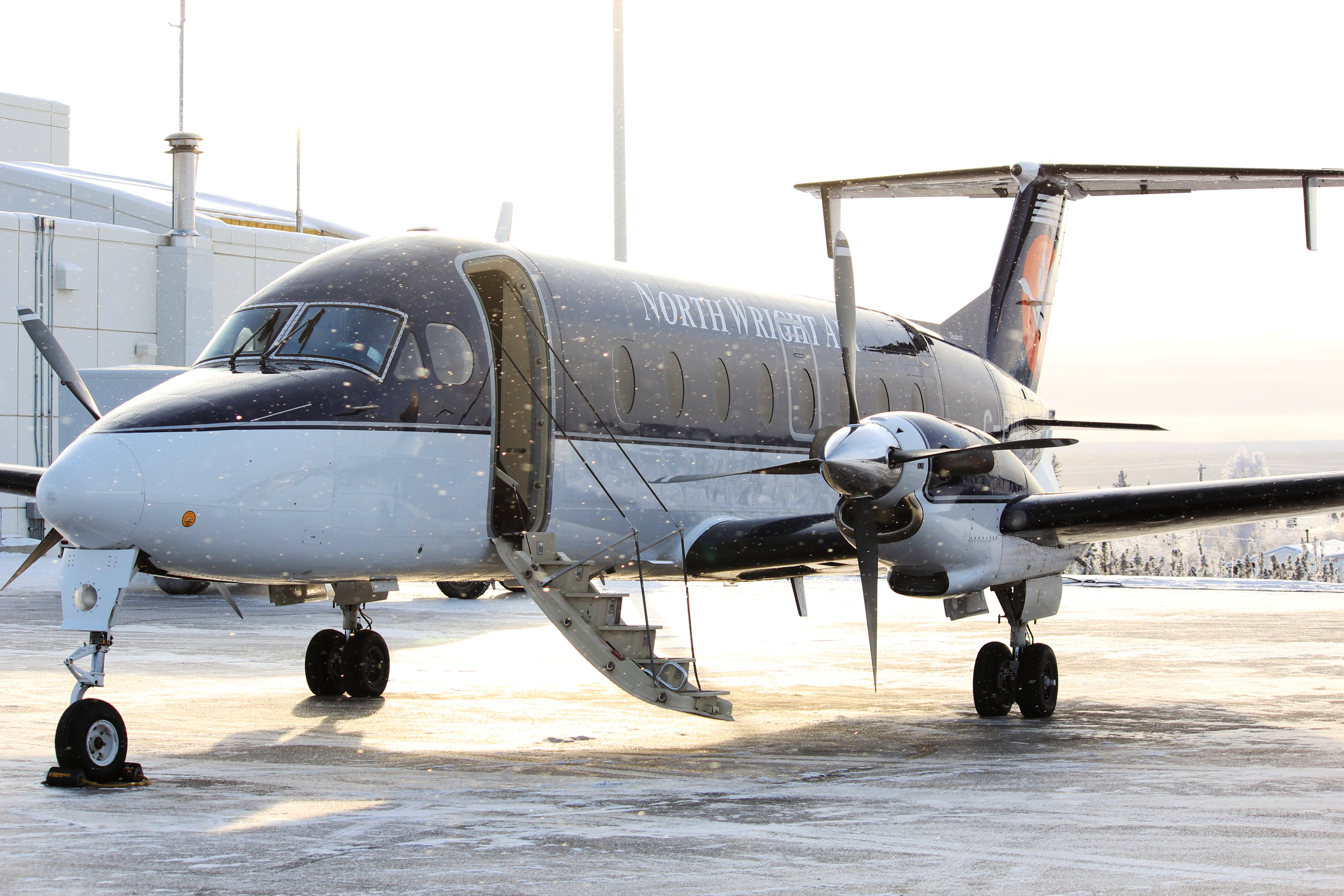 North-Wright Airways - Beechcraft 1900 on the runway at Norman Wells Airport in Norman Wells, Northwest Territories