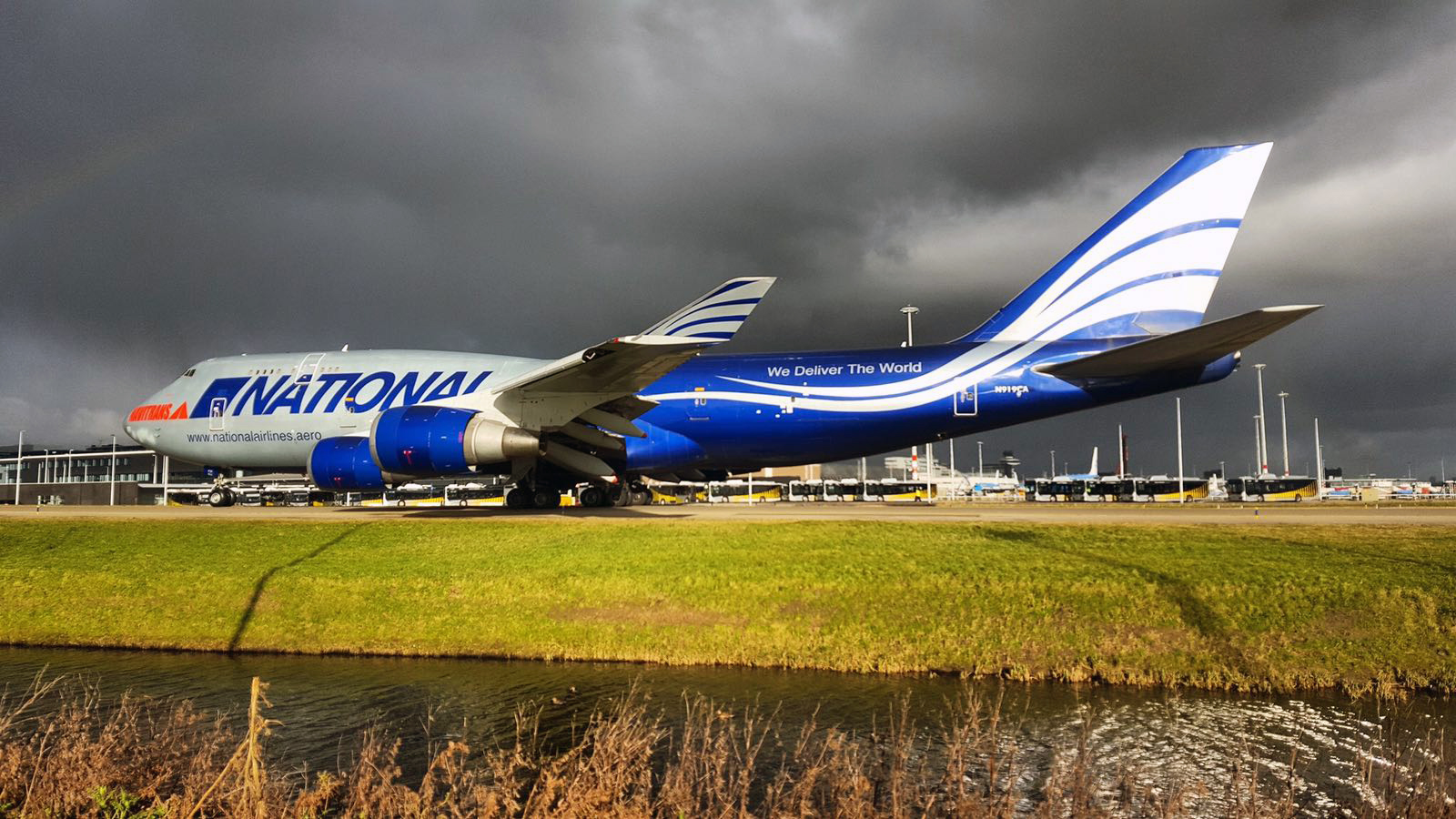 National Airlines - Boeing 747 on Runway