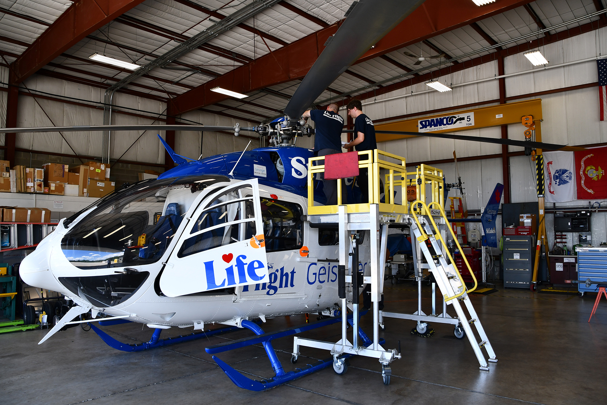 Geisinger Life Flight - Eurocopter EC145 Helicopter Maintenance