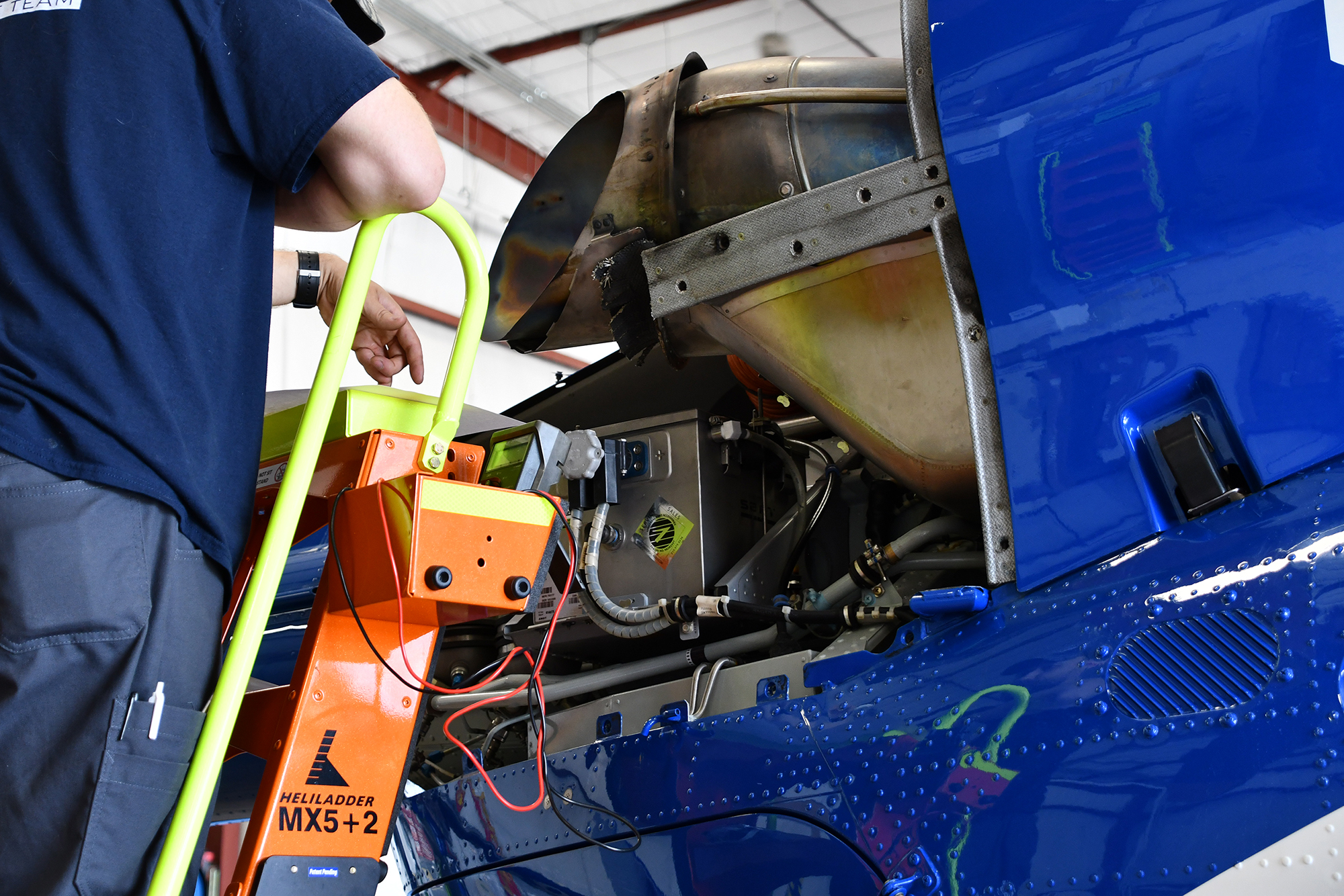 Geisinger Life Flight - Maintenance Technician Performing Helicopter Maintenance