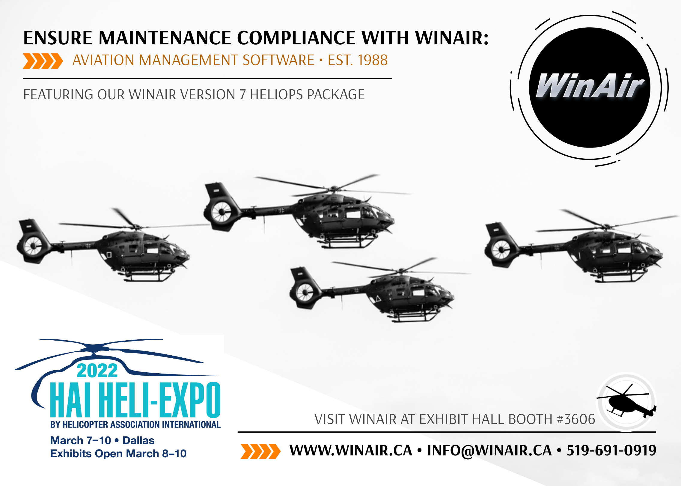 Ensure Maintenance Compliance with WinAir—HAI Heli-Expo 2022