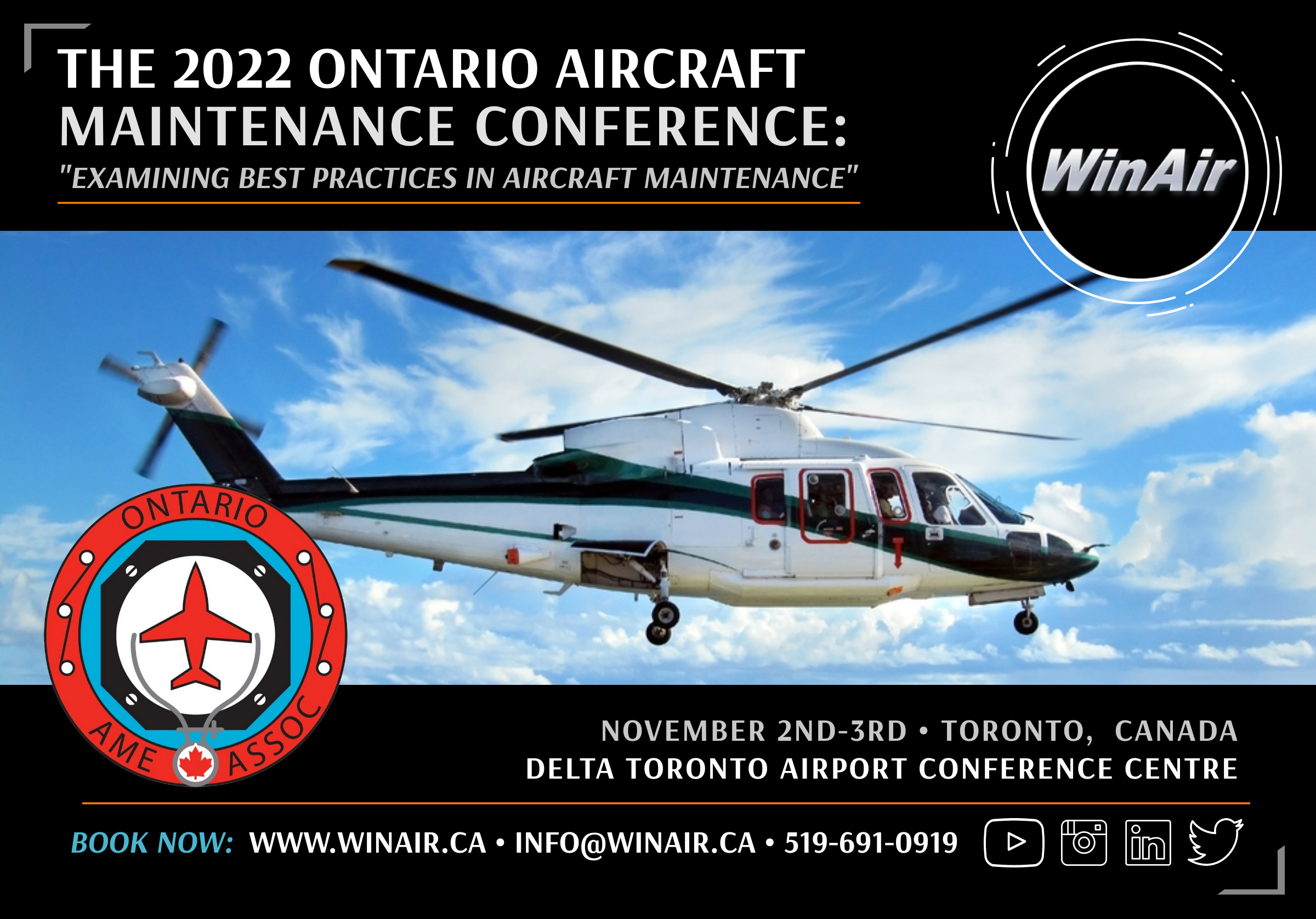 WinAir - The 2022 Ontario Aircraft Maintenance Conference - Press Release Rotary-wing Image